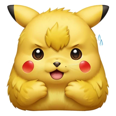 Pikachu who is crying sticker
