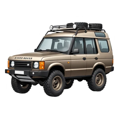 Grey-brown Land Rover Discovery sticker