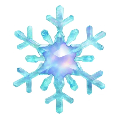 opal crystal gemstone snowflake  sticker