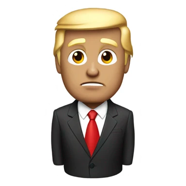 create me an emoji of donald trump  sticker