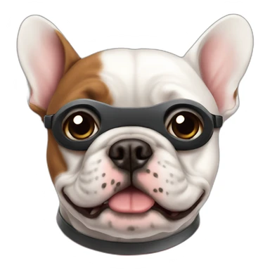 frenchie dog superhero sticker