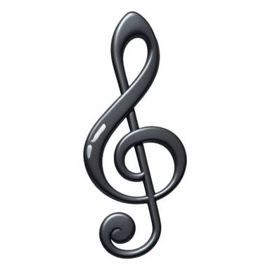 black trebel cleff sticker