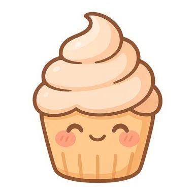 Chibi Cupcake Blush sticker