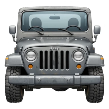 Old Jeep wrangler grey sticker