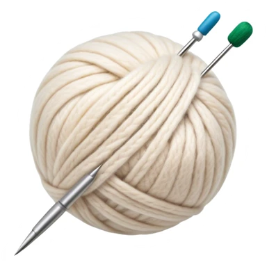 Felt crafting icon, wool fibers being felted, textured wool ball, needle and felting mat, minimalistic style, clean lines, transparent background. sticker