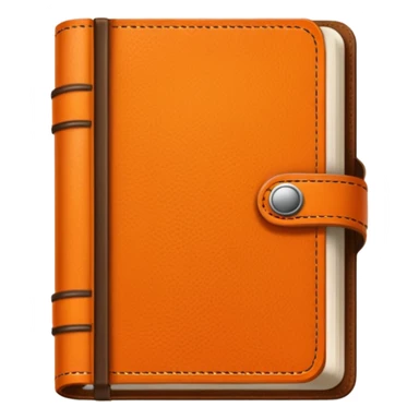 orange color diary sticker