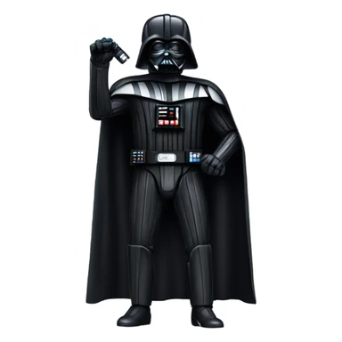 Darth Vader holding out a choke hold  sticker