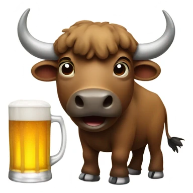 buffalo with beer sticker
