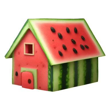House made of watermelon sticker