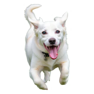 playful dog sticker