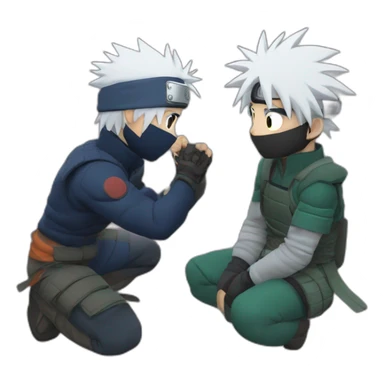 Kakashi with mangiku charingan  sticker