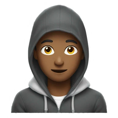 Man with hoodie looks after woman. sticker