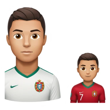 Cristiano Ronaldo soccer player in Portugal jersey number 7 sticker