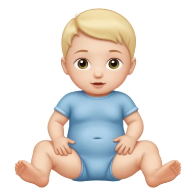 baby in thigh sticker