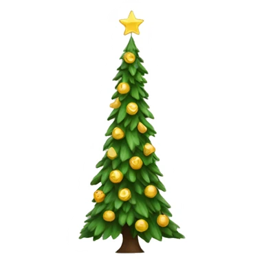 New Year tree sticker