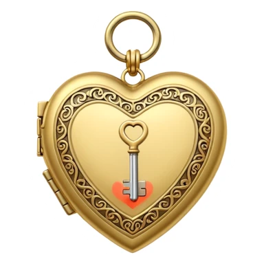 Heart with key  sticker