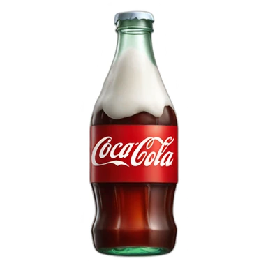 Coca cola glace bottle sticker