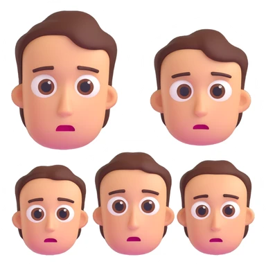 Texans with teary eyes and sad expressions, simple background sticker