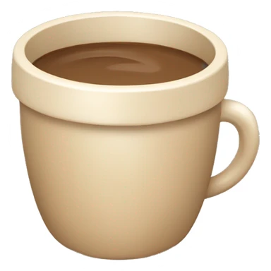 Beige asthetic coffecup sticker