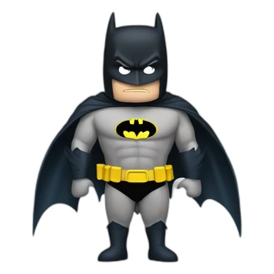 batman shrugging shoulders in confusion sticker