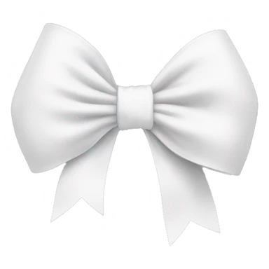 White bow ￼ sticker