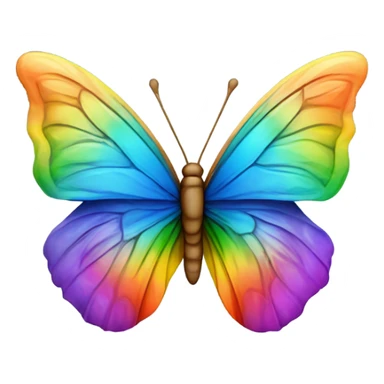 Symbol for adhd, rainbow butterfly sticker