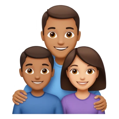 familia de tres sticker