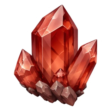 raw quartz crystal red sticker