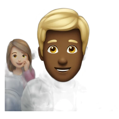 people happy to take the train sticker