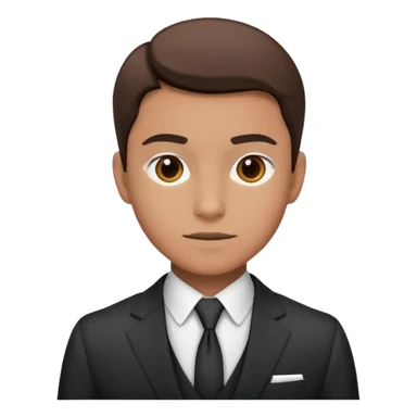a liittle tired and frustrated entepreneur (only his face). with suit and only a little bit emotional face. young entepreneurs with various suits, but in classic colours. various hair. one person per one emoji. give me a few options. not so tired, more like normal face. not too irritated. sticker