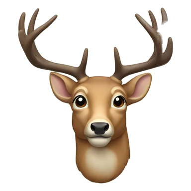 deer head sticker