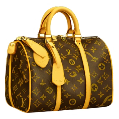 Louis Vuitton bag yellow sticker
