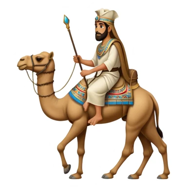 ancient israelite servant on camel sticker