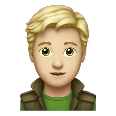 Young-british-male-historian-with-blonde-hair-and-green-eyes sticker