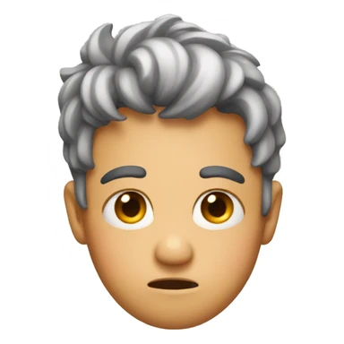 nervous blushing sticker