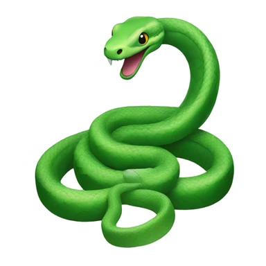 Green snake sticker
