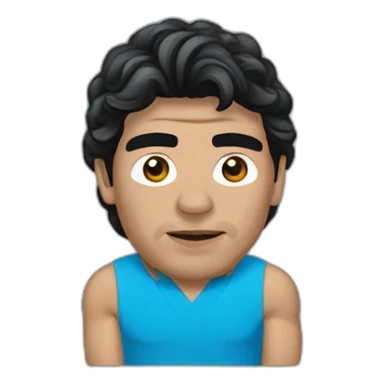 Diego Armando Maradona Napoli sticker