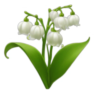 Lilly of the valley sticker