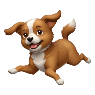 Dog flipping sticker