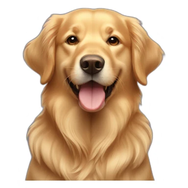 golden retriver happy sticker