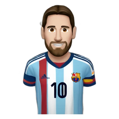 Messi has Jesús sticker