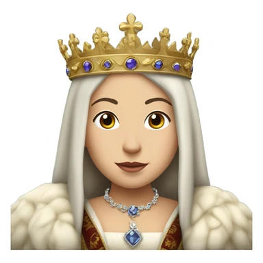 Queen Catherine of Aragon, detailed pretty sticker