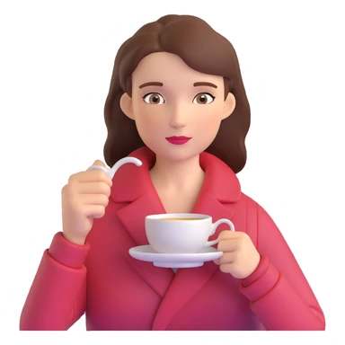 Elegant British woman with perfect hand posture holding teacup, focus on accurate hand anatomy sticker