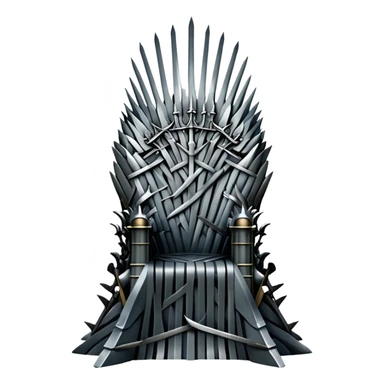 Iron throne made of swords from Game of Thrones sticker