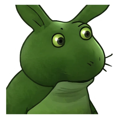 Chocolate Easter bunny sticker