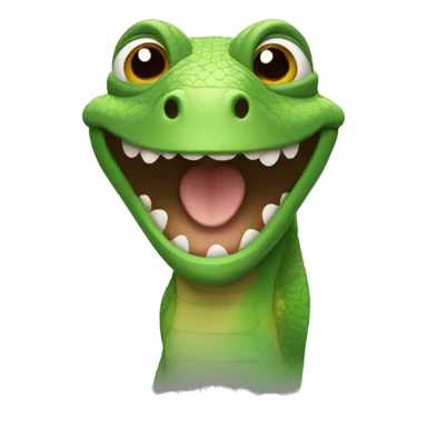 lizard smiling sticker
