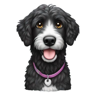 black aussie doodle sticker