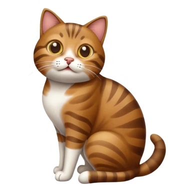 Cat taking a shit sticker