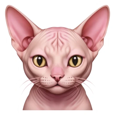 Sphynx cat nosepicking sticker