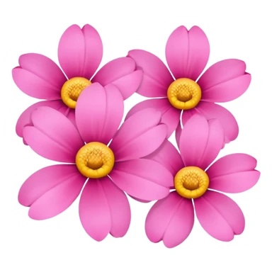 pink floral  sticker